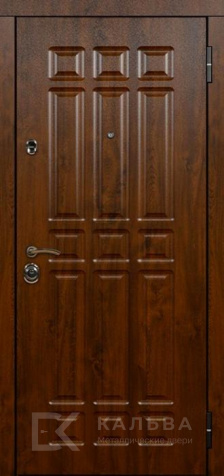 Фото «Входная дверь под дерево дуб золотой и венге с аркой №533»