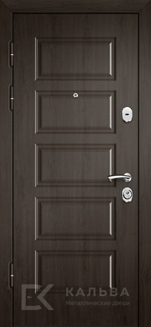 Фото №2 «Входная дверь тёмный дуб меандр внутренняя венге филёнка для квартиры №348»