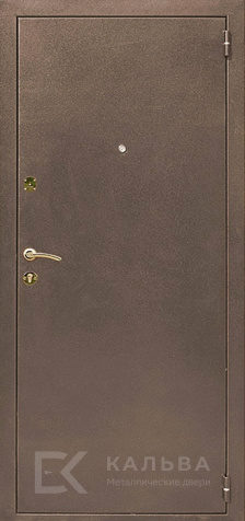 Фото «Стальная дверь медный антик с МДФ темный орех классика №8»